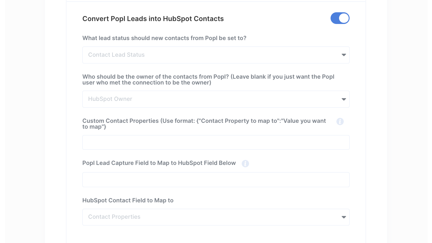 Popl Digital Business Card HubSpot Integration Connect Them Today